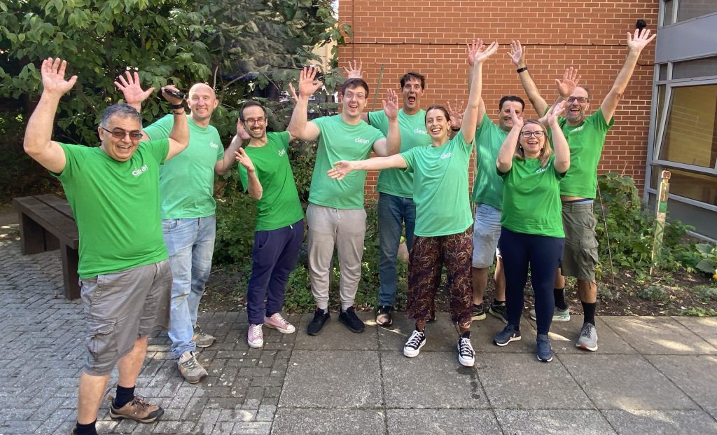 The volunteer team at Cirrus Logic after completing their team challenge