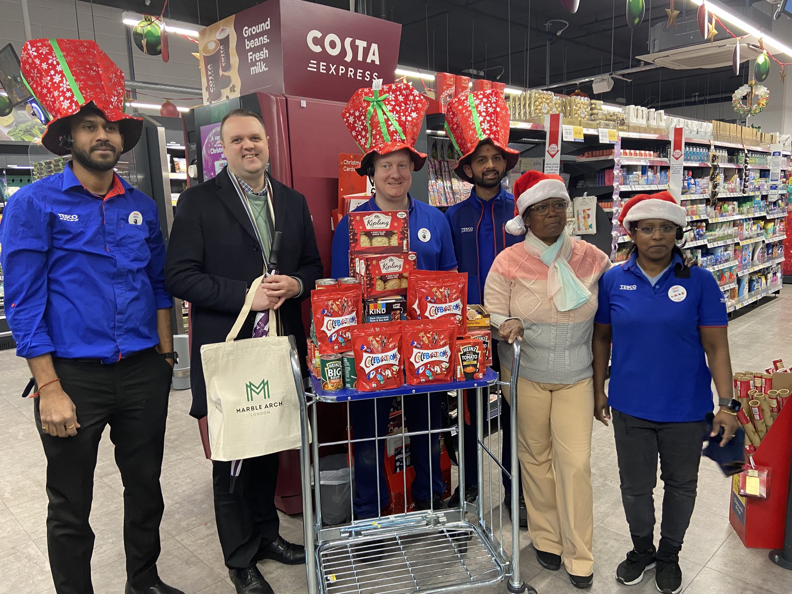 Marble Arch businesses support Festive Donation Drive
